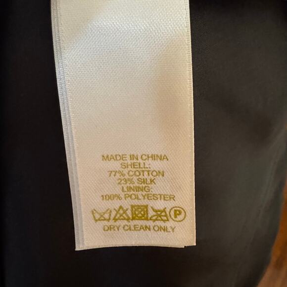 Kate Spade Lula Skirt Black A-Line Cotton Silk Blend High Waist Flare Size 2 NWT - Picture 6 of 6